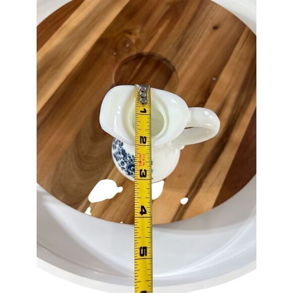 Avon Skin So Soft Bath Oil Milk Glass Pitcher 70s Vintage Vase Creamer Upcycle - Picture 13 of 13